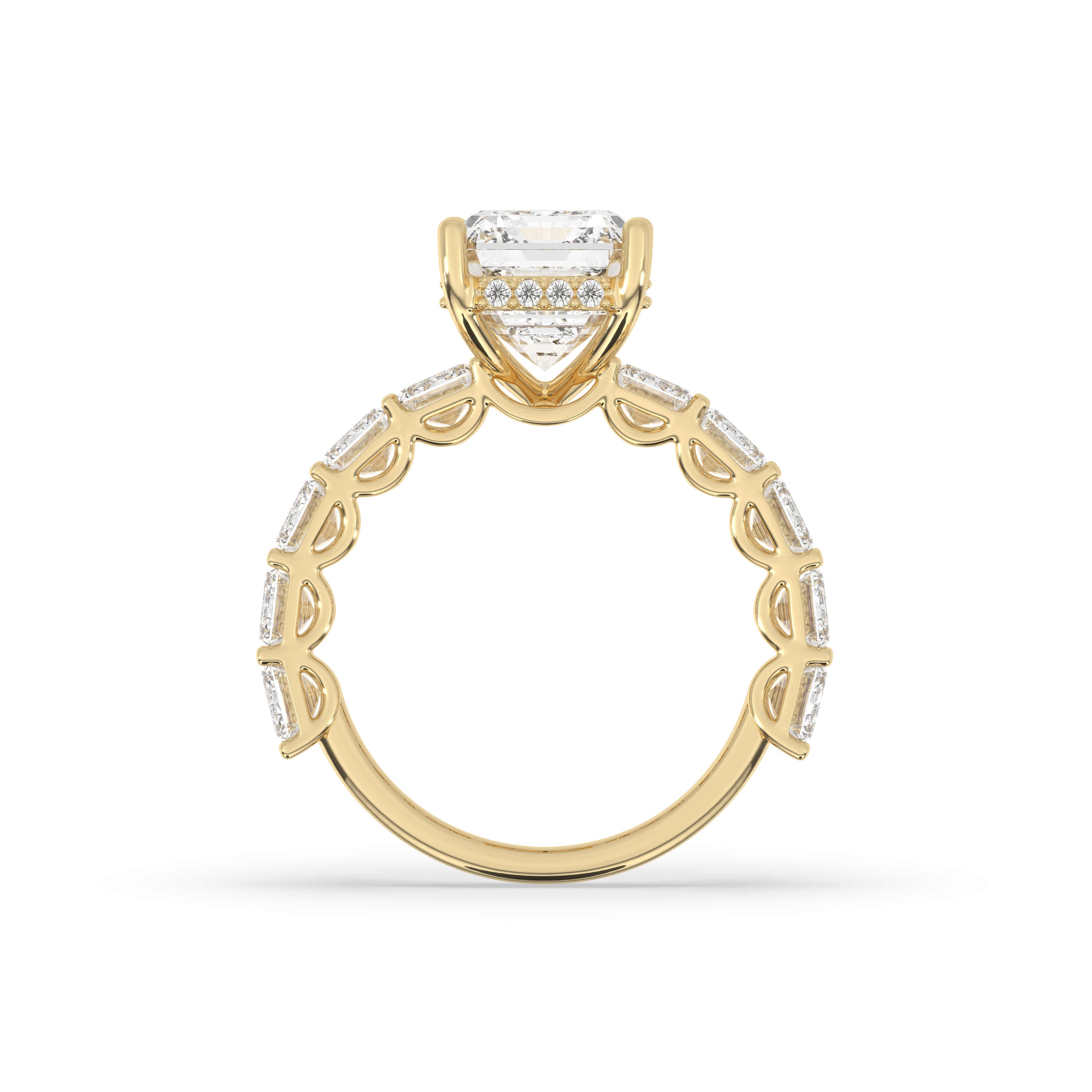 Emerald Halo Diamond Ring - LLR-002