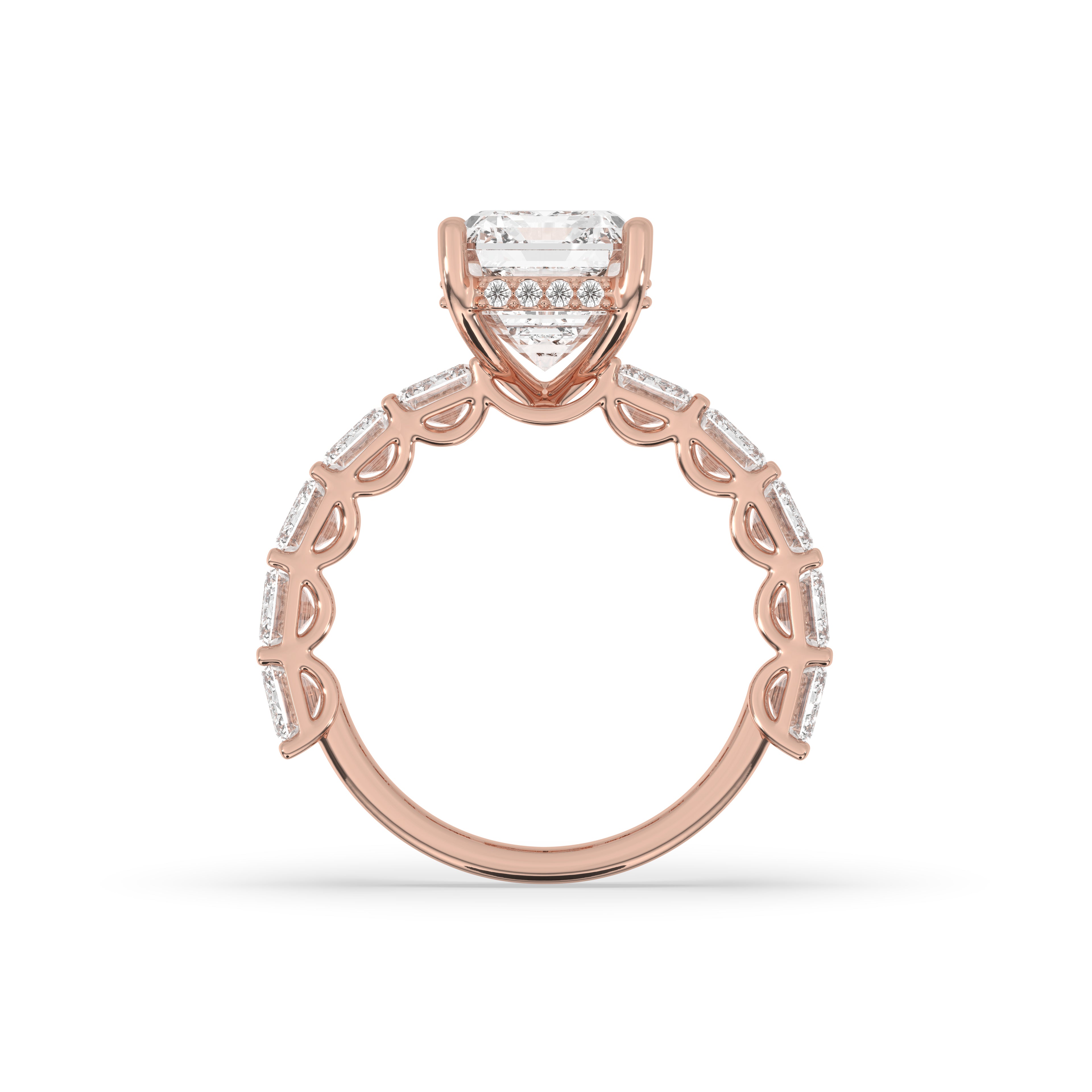 Emerald Halo Diamond Ring - LLR-002