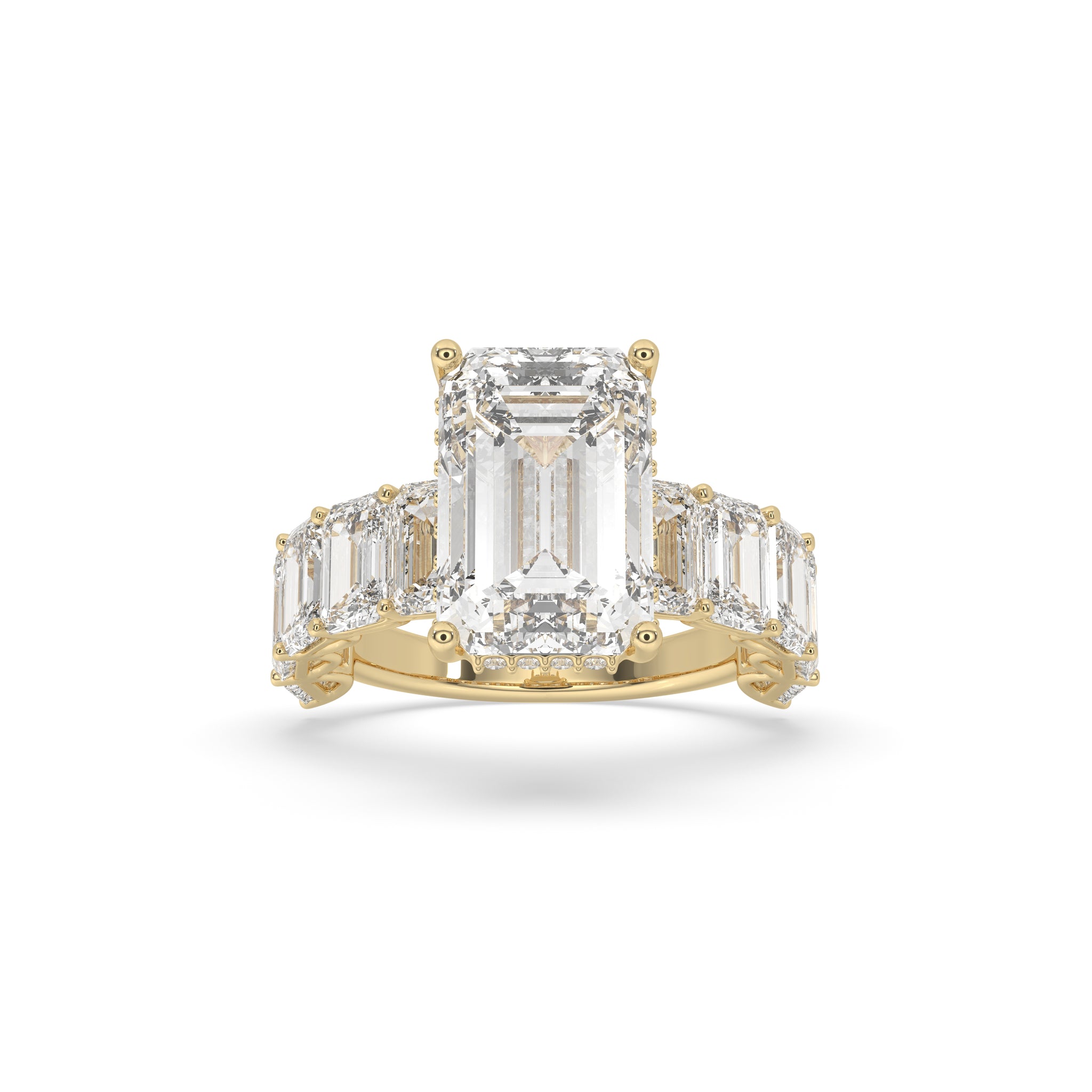 Emerald Halo Diamond Ring - LLR-002