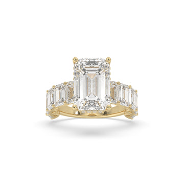 Emerald Halo Diamond Ring - LLR-002