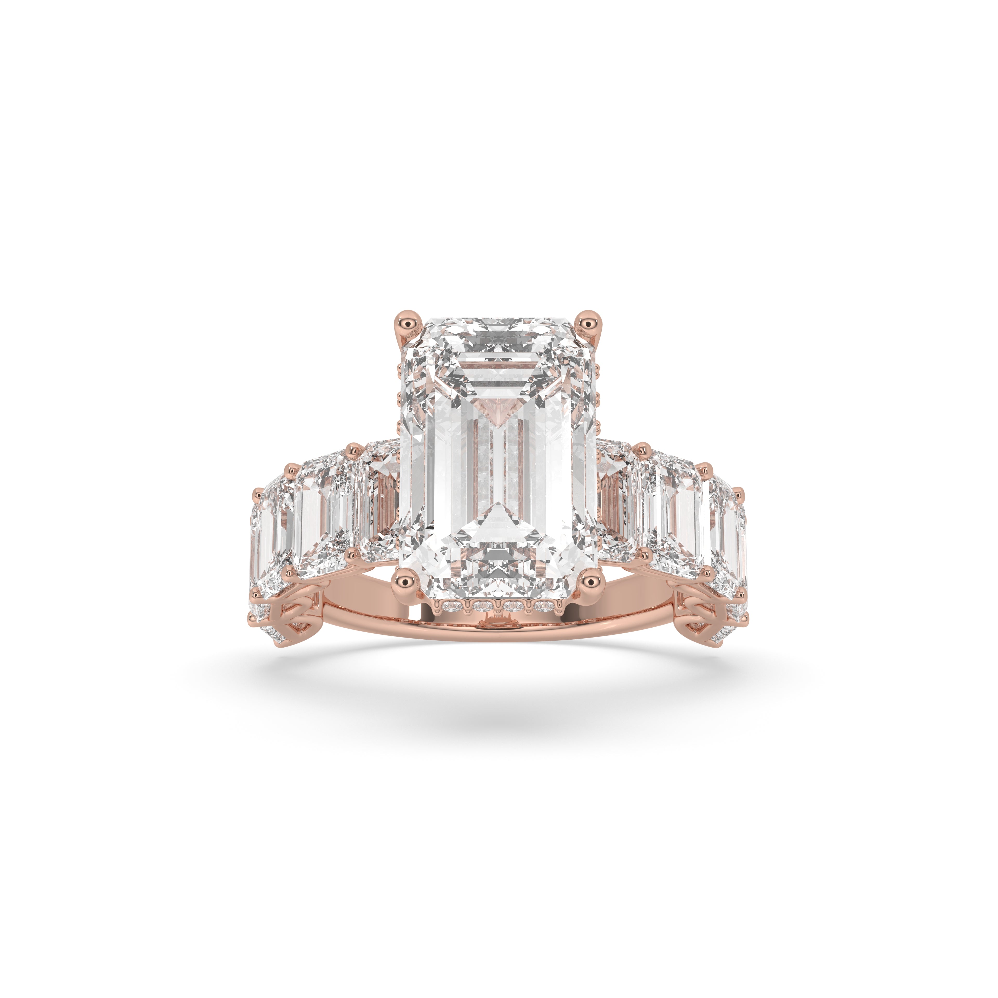 Emerald Halo Diamond Ring - LLR-002