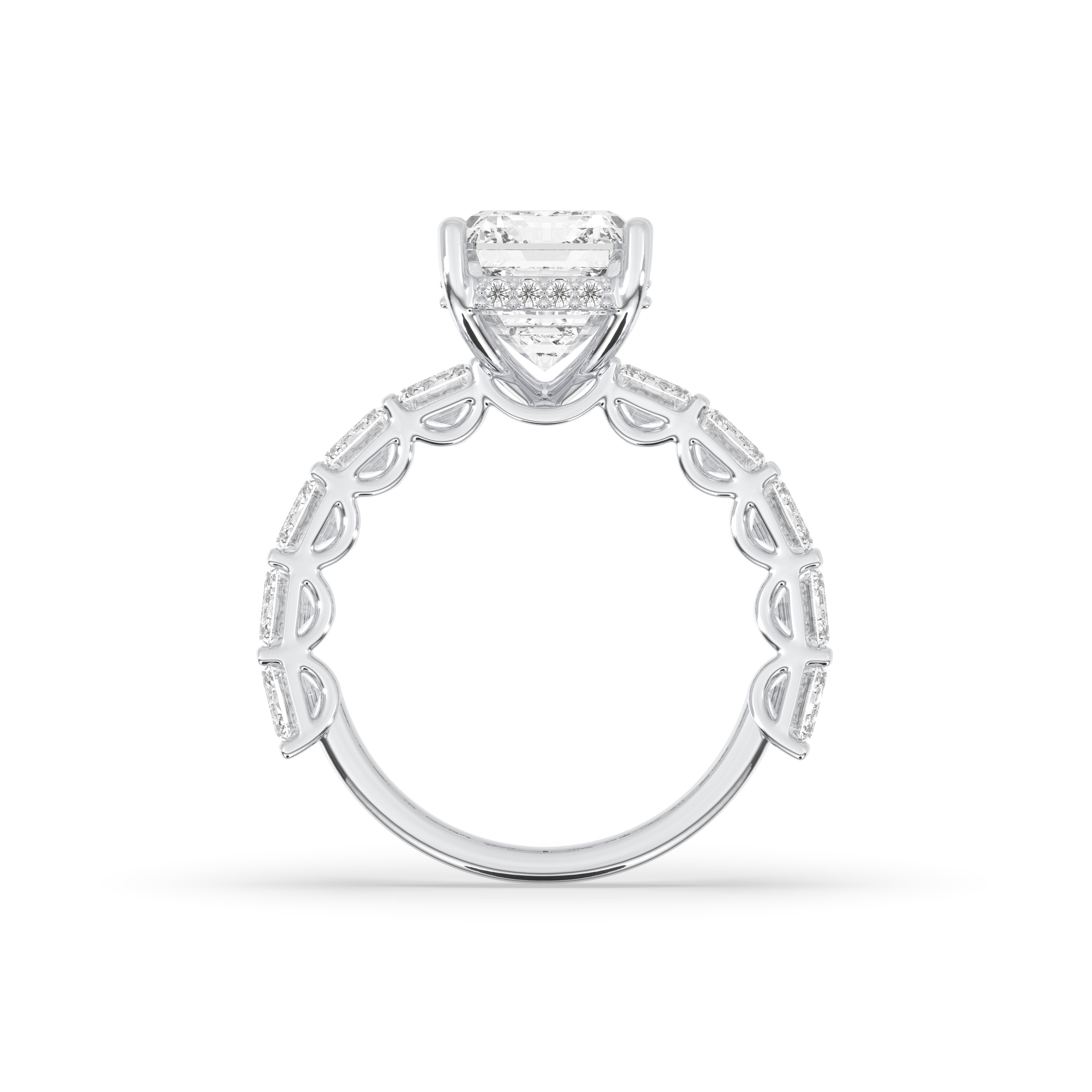 Emerald Halo Diamond Ring - LLR-002