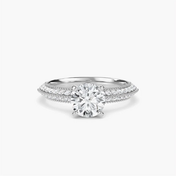 Radiant Halo Diamond Ring